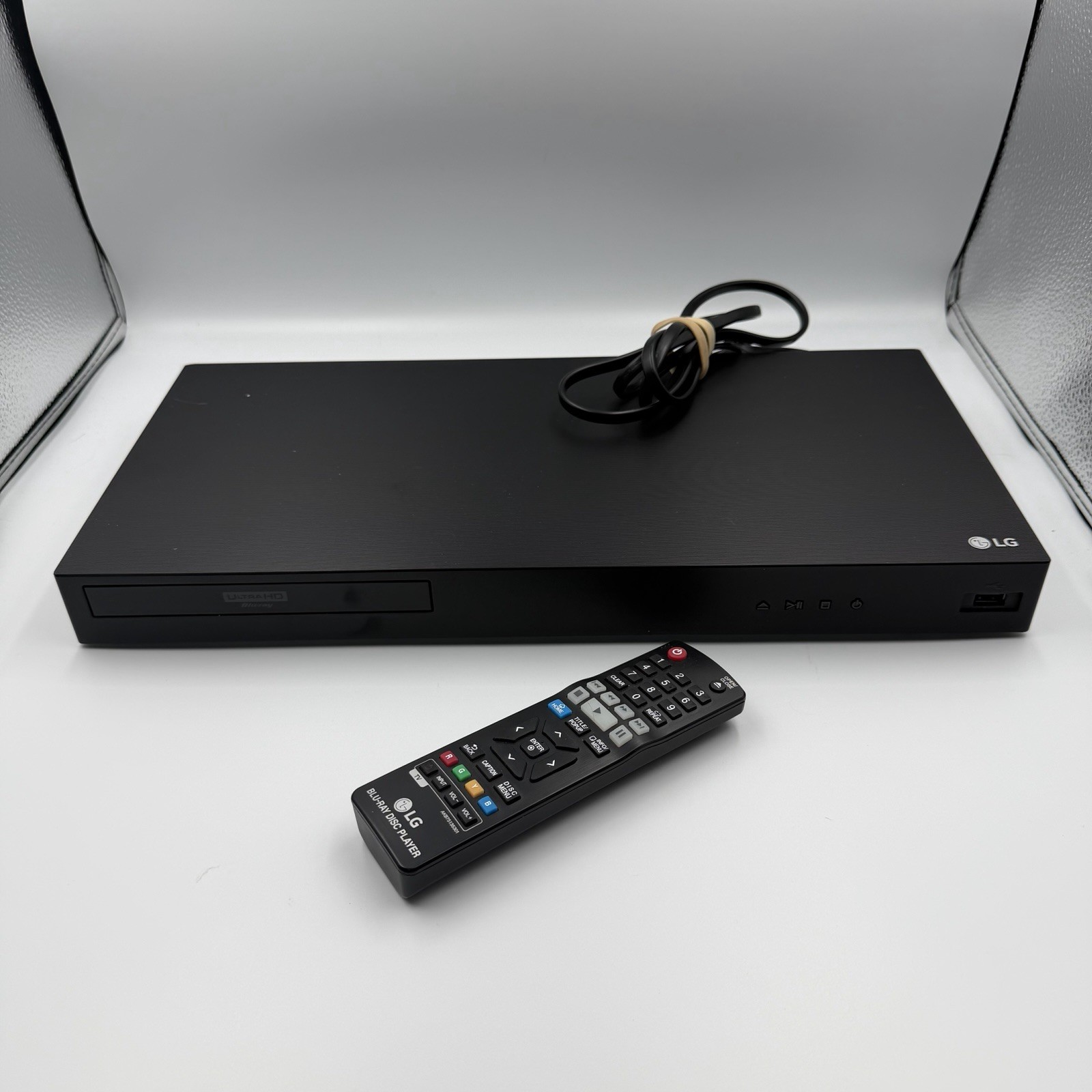 Lg Ubkc90 4K Ultra Hd Blu-Ray Disc Player Dolby Vision Tested, Working! + Remote