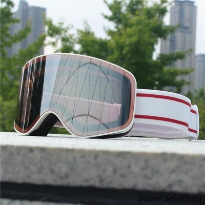 Ski Goggles OTG, Anti-Fog UV400 Cylindrical Lens For Skiing Snowboarding