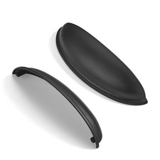 10 Pack Matte Black Cabinet Cup Pulls 5 Inch 128mm Drawer Kitchen Hardware