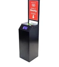 Terraboost Premium® Sanitizing Wipe Dispenser with Black Premium Top Advertise  