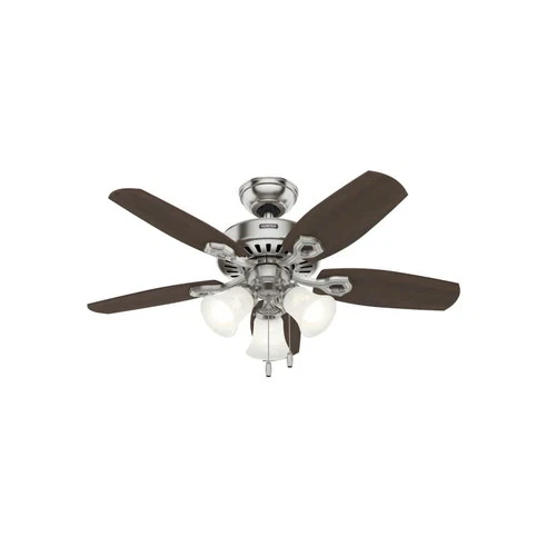 Hunter Fan Builder Ceiling Fan 42In Brushed Nickel Brazilian Cherry - Picture 1 of 8