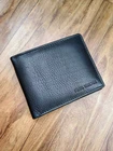 Men's Genuine Leather Bifold Wallet RFID Blocking  Wallet, Black