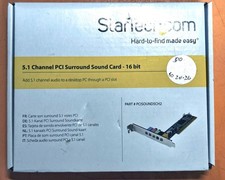 StarTech PCI 5.1-Channel Surround Sound Card - NEW - PCISOUND5CH2