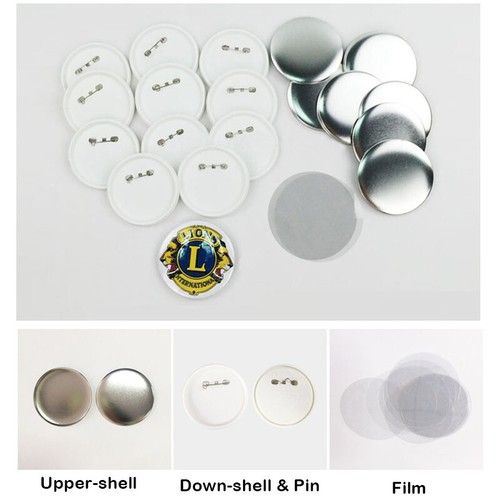 3"/75mm Rohling ABS/Metall Pin Anstecker Button Zubehör für Abzeichen Maker Maschine - Bild 15 von 18
