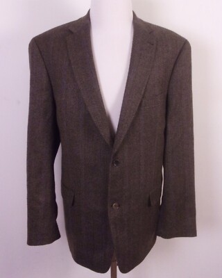 EUC Mario Barutti Blazer Wool & Cashmere Sportcoat Cashalana Tweed SZ 48 R