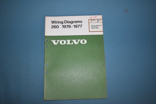 1976-77 Volvo 260 Wiring Diagrams Service Shop Repair Manual - Bild 1 von 12
