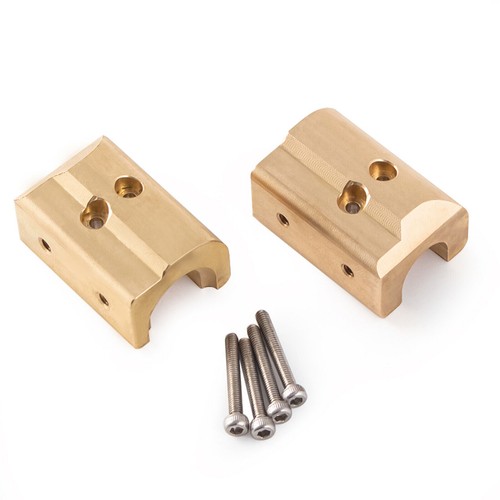 2pcs/set Brass Axle Body Counterweights Parts for 1/10 SCX10 II 90046 RC Car - Picture 2 of 8