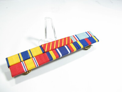 New Full Size Vanguard USAF Combat Service Veteran 6 Medal Ribbon Rack ...