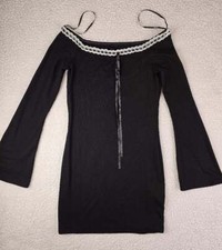 FOREVER 21 Size Medium Women's Black Dress Bell Sleeves