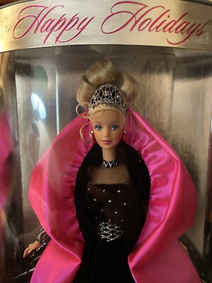 chocolate brown holiday dress Barbie Holiday Barbie Blonde House Signature Black Dress Up Doll 3 Yea –  Unbox Japan