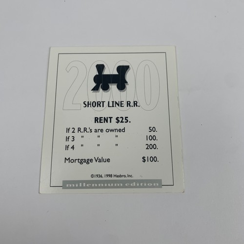 PEZZI DI RICAMBIO VINTAGE 2000 MONOPOLY MILLENNIUM EDITION PEZZI - Foto 86 di 111