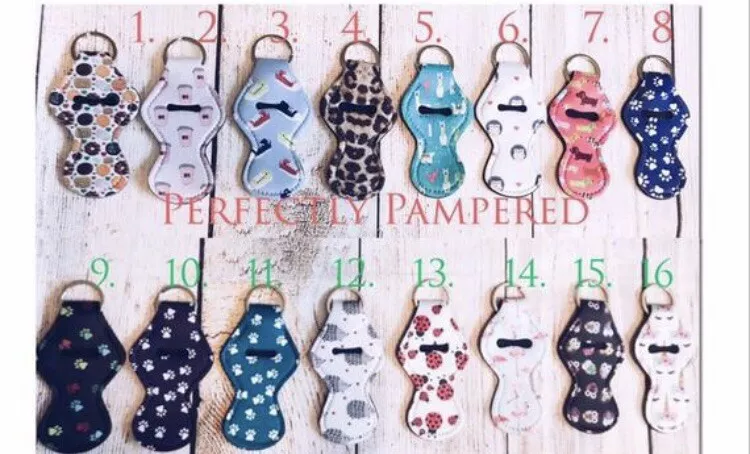 Chapstick Holder Keychains Bulk Lot 10 Lip Balm Holder Women
