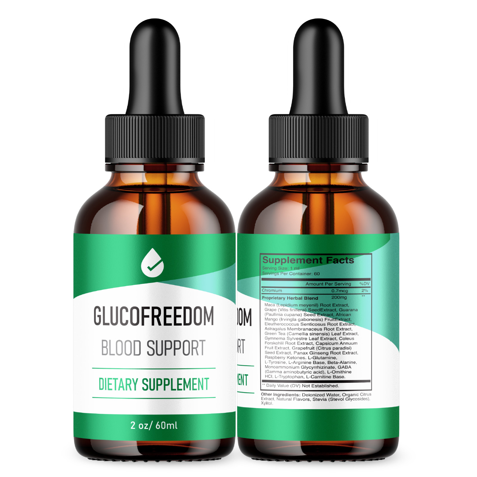 GlucoFreedom Drops for Blood Sugar Support Gluco Freedom Liquid Drops Supplement