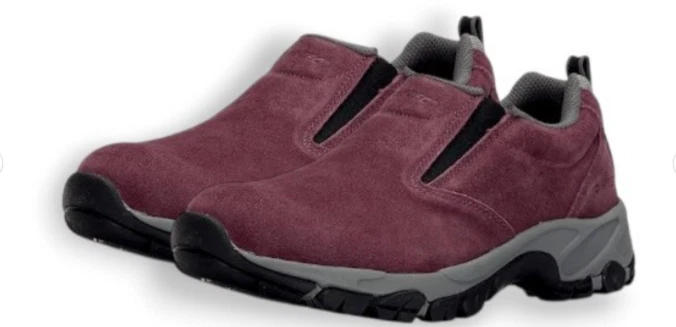 Hi-Tec Women's Altitude Moc Hiking Shoes Plum Leather Slip-On Size 6 Trail - Image 4 of 4