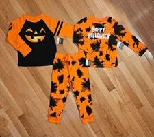 NEW Toddler Little Boy 3pc Mix & Match Halloween Tees & Pant Set (5T)