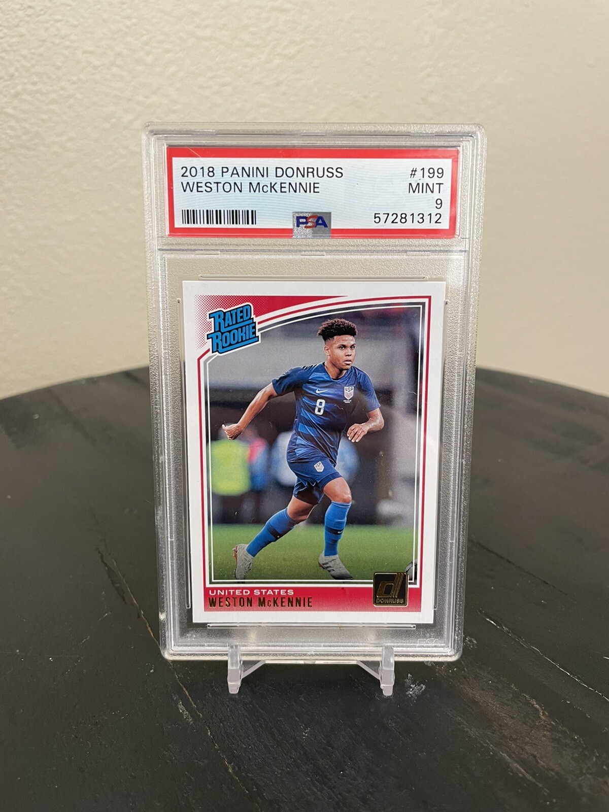 2018 Panini Donruss Weston McKennie Optic Rated Rookie RC #199 PSA 9 MINT 4336