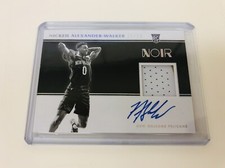 2019-20 NICKEIL ALEXANDER-WALKER Panini Noir #336 Rookie Patch Auto /99