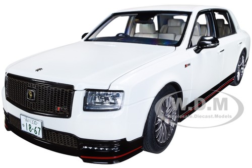 Toyota Century GRMN RHD (Right Hand Drive) Pearl White 1/18 Model Car by Autoart