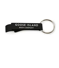 Goose Island Keychain Bottle Opener - Black
