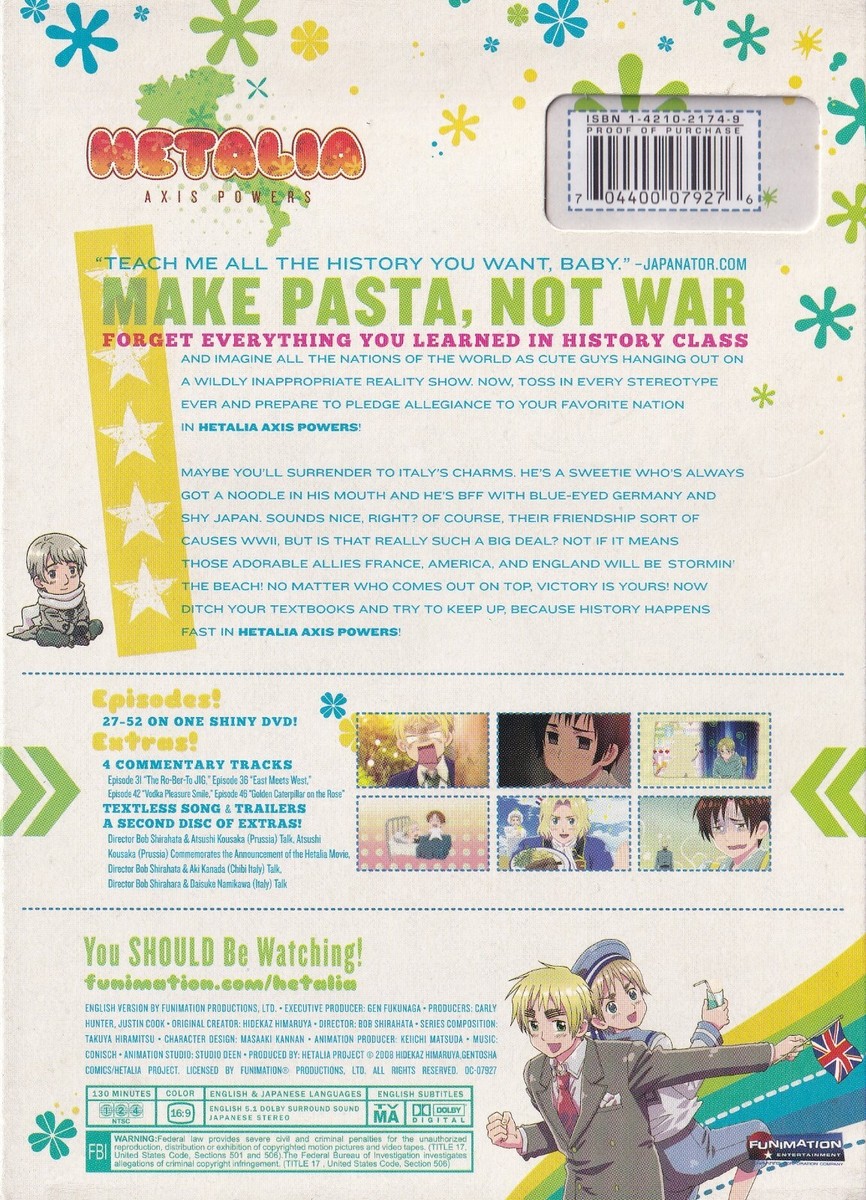 Hetalia: Axis Powers Season 02 (DVD, 2010, 2-Disc Set