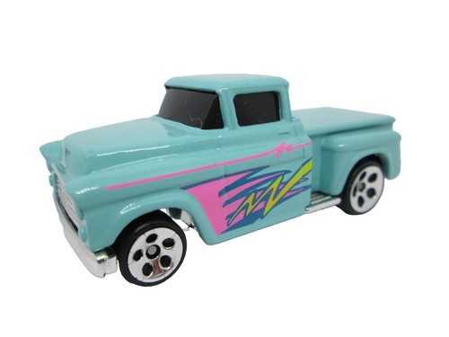Hot Wheels 2017 HW Flames Custom '72 Chevy Luv Blue 36/365 - Diecast Car With Light Feature