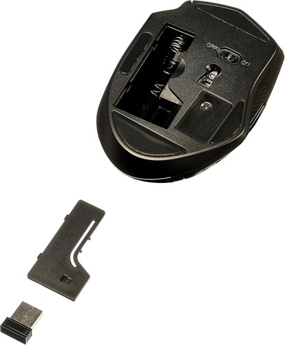 Amazon Basics Computer Mouse Wireless, Ergonomic, 2.4 GHz Optical, PC, Mac - Picture 4 of 7