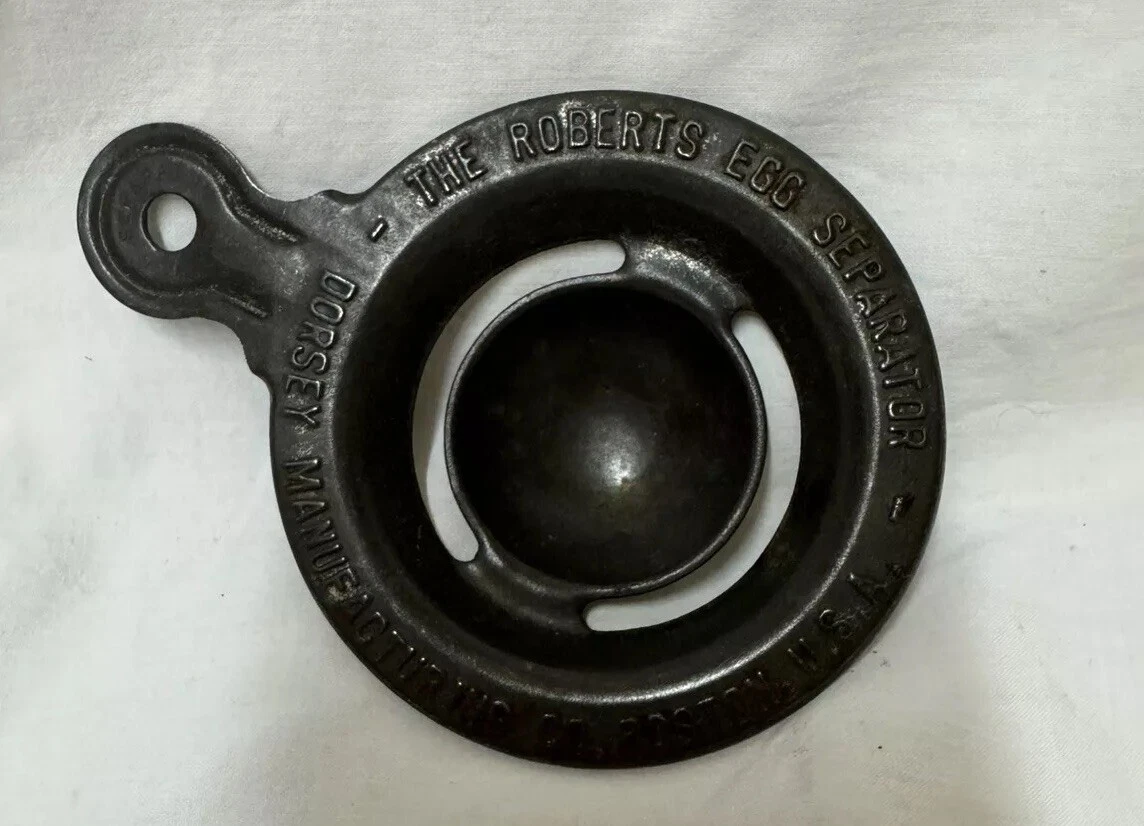 The Roberts Egg Separator Dorsey Manufacturing Co. Boston U.S.A
Opens in a new window or tab