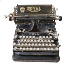 Antique Royal Standard No. 5 Flatbed Staircase Typewriter FOR PARTS OR REPAIR thumbnail