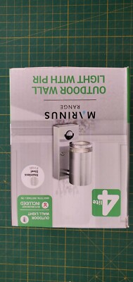 4lite Marinus GU10 Single Direction Outdoor Wall Light with PIR _0,6_3