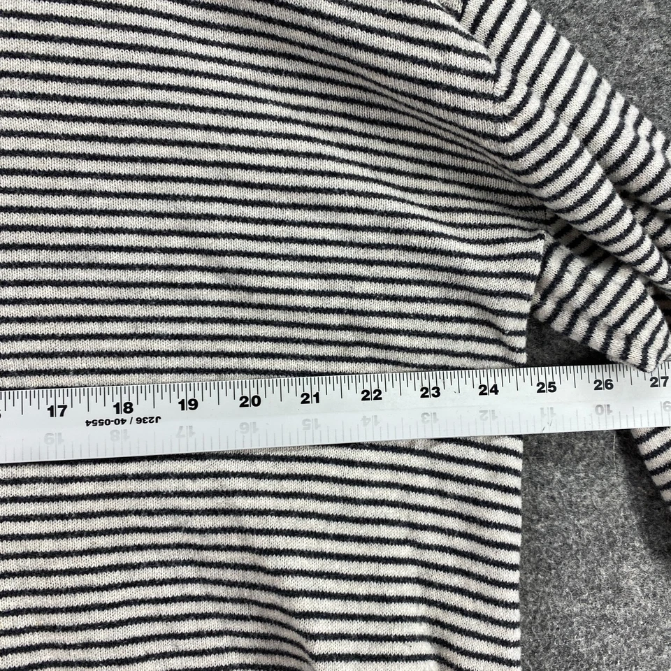 Suéter Pullover Sin Marca Mujer M Mediano Negro Rayas Tejido Cachemira Informal Foto 4 de 4