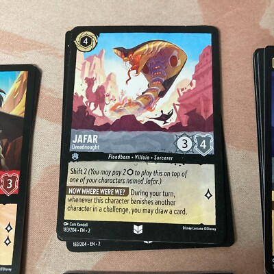 Jafar Dreadnought Uncommon 4x x4 Lorcana Playset Rise Of The Floodborn