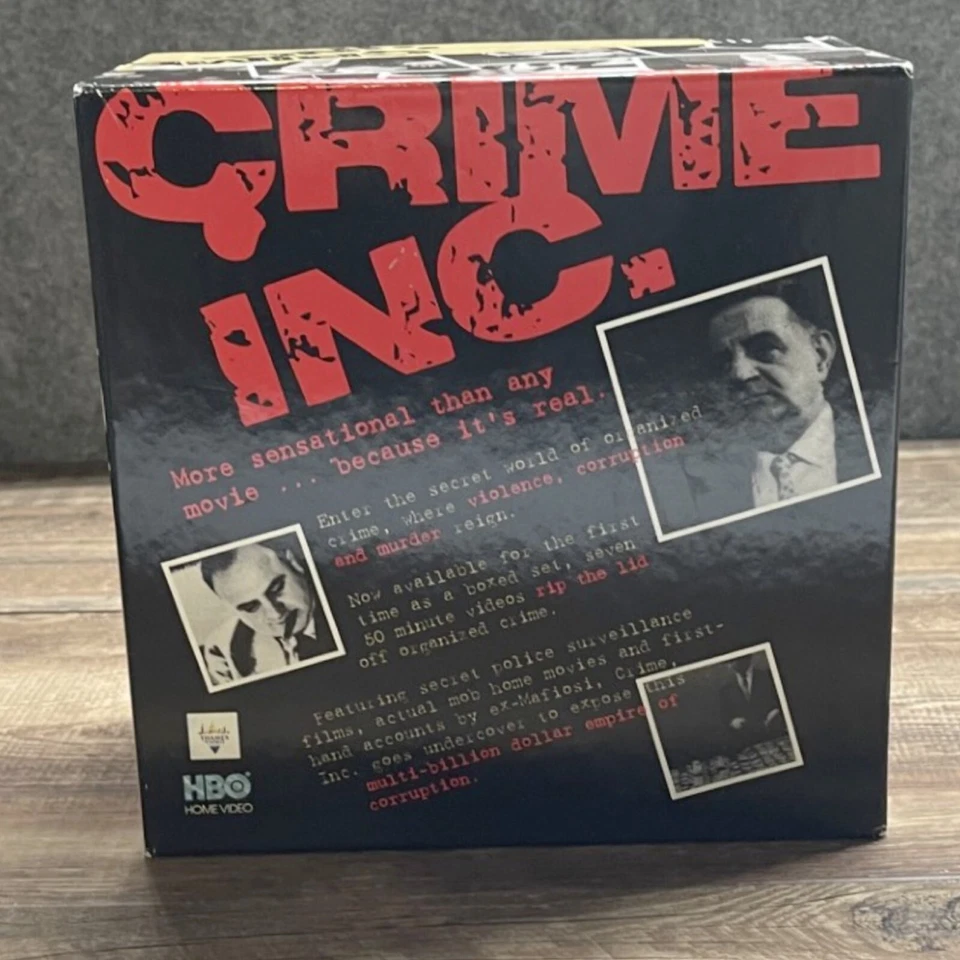 Crime Inc. HBO VHS Box Set of 7 Mobsters Mafia Organized Crime Documentary - Image 3 of 4