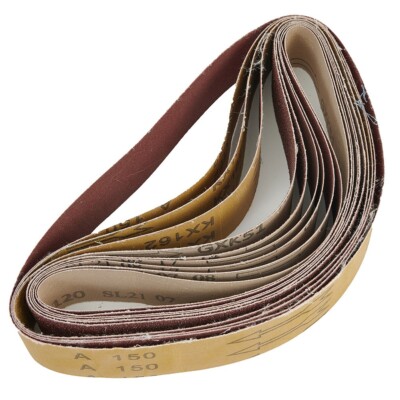 10 Stück 60/120/150/240 Körnung 40 mm x 680 mm Schleifband für Schleifmaschine neu, wie abgebildet