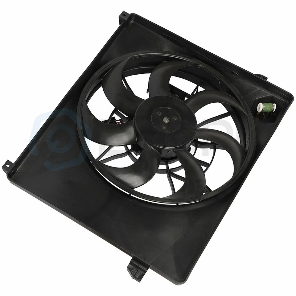 Conjunto de ventilador de refrigeración de radiador eléctrico para Kia Rondo 2007 2008 2009 2010-2012 Foto 3 de 4