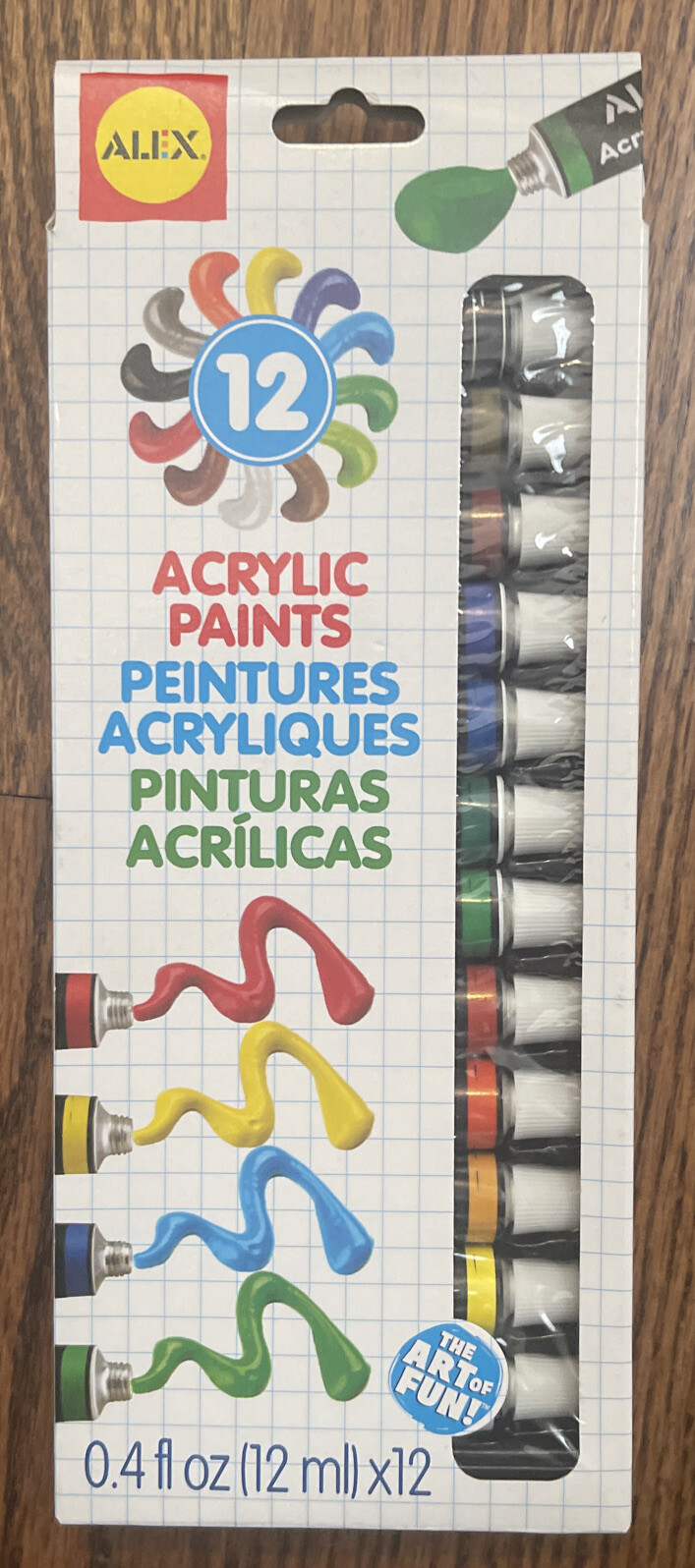 Acrylic Paints New 12 Tubes 2013