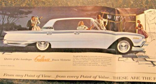 Original 1960 Ford - Fold Out Color Sales Brochure vg+ - Picture 2 of 5