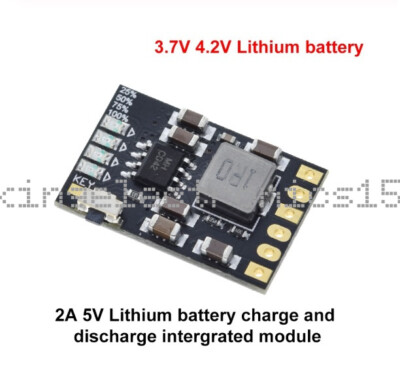 2A 5V Li-ion Battery Charger Discharge Module Charge Boost Board 3.7V 4.2V