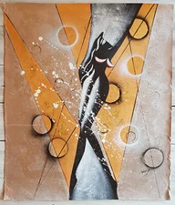 No.: 1191 abstract oil painting painting oil painting portrait woman