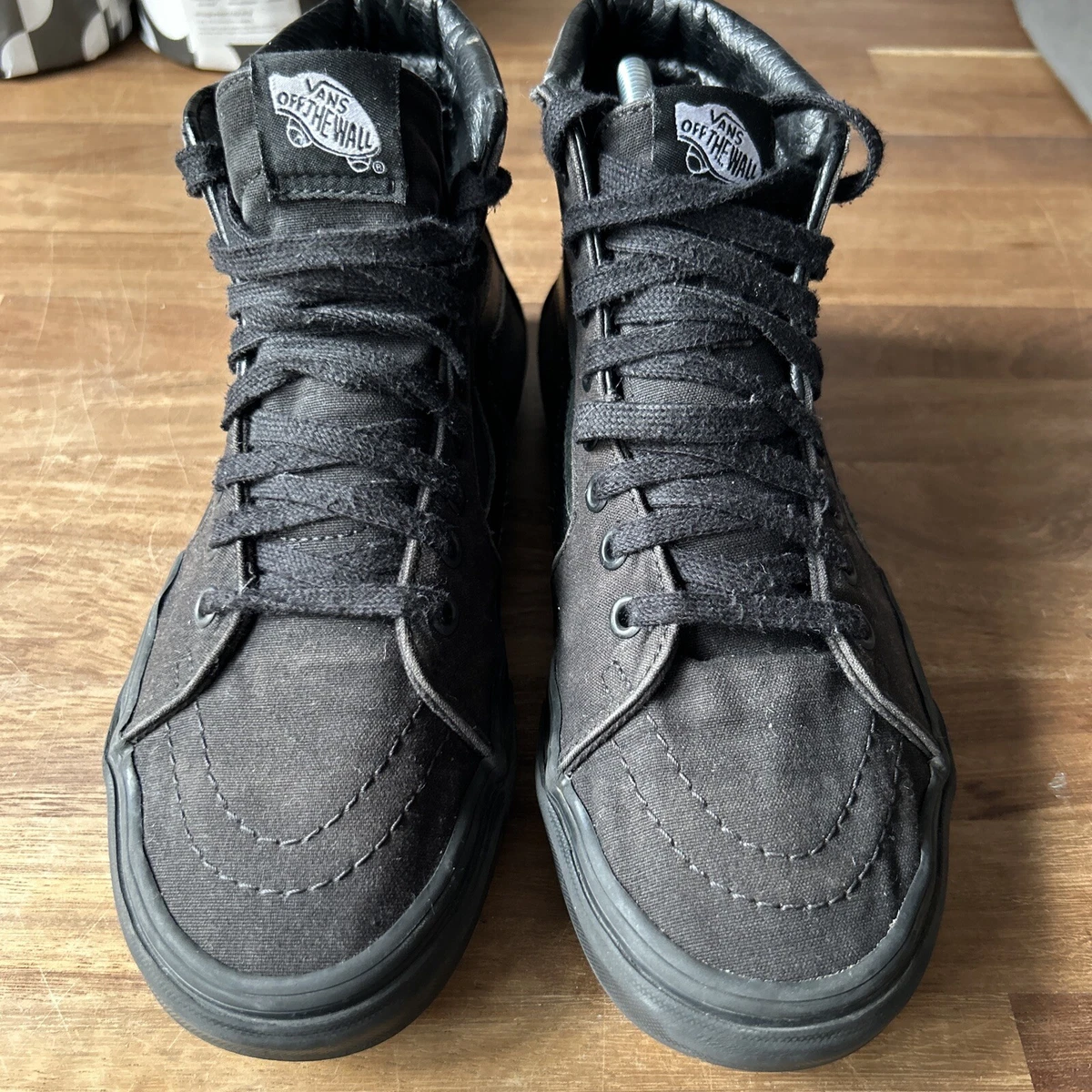 Black vans best sale adults