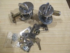 Pair of Common Key Schlage Chrome Deadbolts