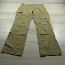 Eddie Bauer Pants Mens 33x30 (Actual 34x29) Brown Cargo Travex Tech Nylon Hiking