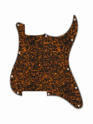 Pickguard E-Gitarre I Standard 11-Loch 3-lagig Tiger Yellow ohne Fräsungen