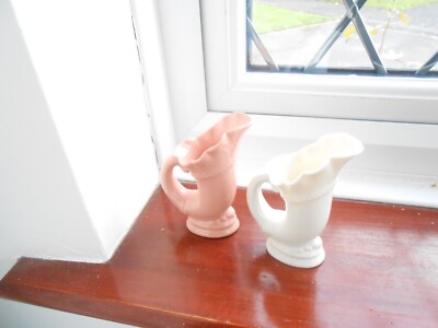 Lenox x 2 Lot Horn of Life Füllhorn Pfirsich & Creme 5 in hoch 5 in rund sehr guter Zustand