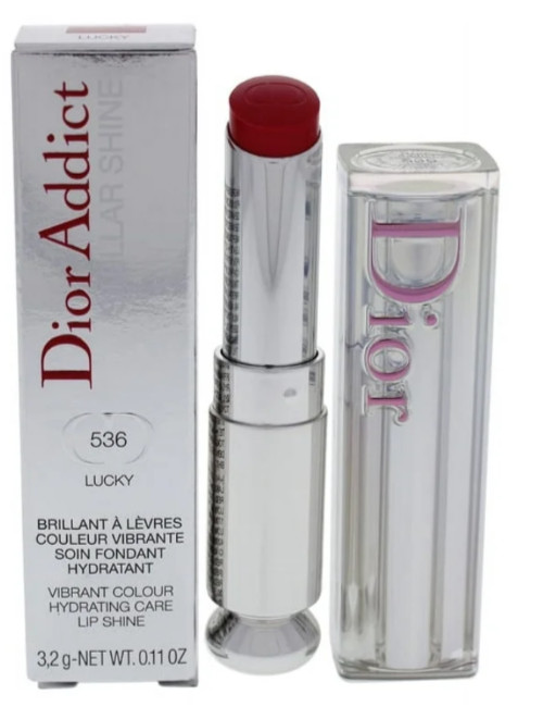 Dior Addict Stellar Shine 536 LUCKY Vibrant Colour Hydrating Care Lip Shine NEW