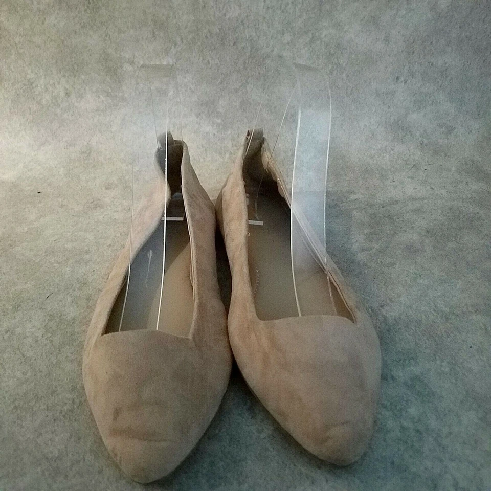 Zapatos planos de ballet Forever 21 para mujer talla 6 tostados sin cordones Foto 2 de 4