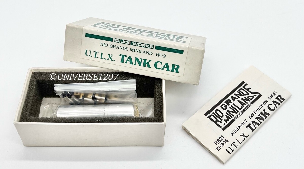 HOn30/HOe Joe Works UTLX Tank Car Kit D&RGW Denver & Rio
