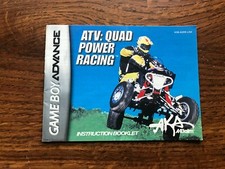 ATV Quad Power Racing Nintendo Gameboy Advance Instruction Manual Only