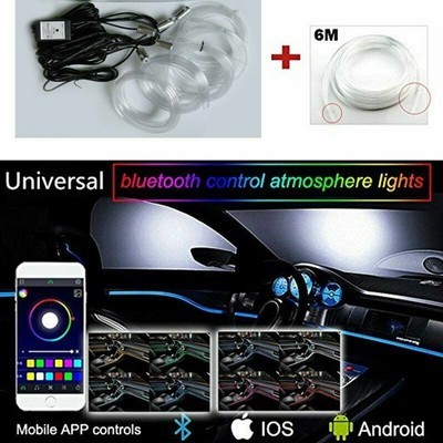 Auto LED RGB Ambientebeleuchtung Lichtleisten Innenraumbeleuchtung Ambiente 12v