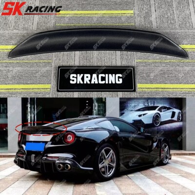 Carbon/Forged Carbon/Gloss Fits Ferrari F12 Berlinetta 2013-17 Rear Spoiler Wing