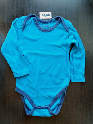 Lupilu Body langarm Langarmbody 74-80 blau türkies